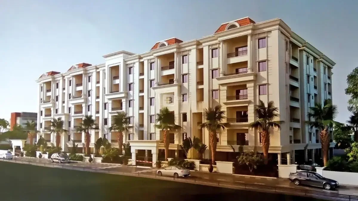 SV Brindavanam apartment facade render from the street